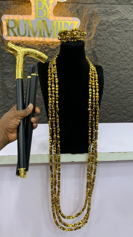 Male Gold set and stick